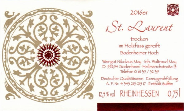 Weingut Nikolaus May St. Laurent 2016